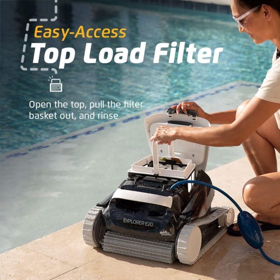 Dolphin Explorer E40 Robotic Pool Cleaner with Wi-Fi – Wall-Climbing, Waterline Scrubbing, Dual Drive Precision, for Inground Pools up to 50 ft - Image 30