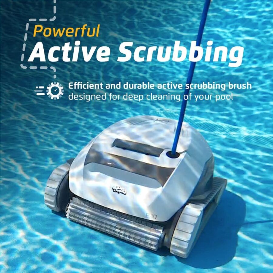 Dolphin Explorer E40 Robotic Pool Cleaner with Wi-Fi – Wall-Climbing, Waterline Scrubbing, Dual Drive Precision, for Inground Pools up to 50 ft - Image 2