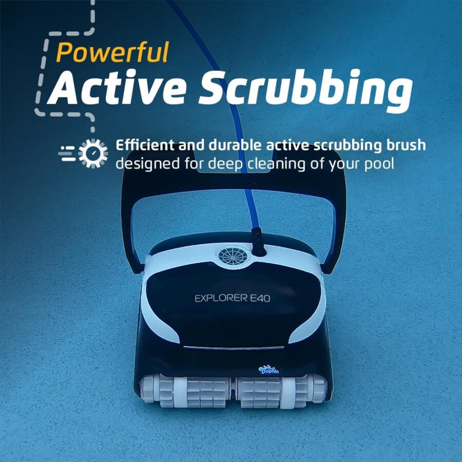 Dolphin Explorer E40 Robotic Pool Cleaner with Wi-Fi – Wall-Climbing, Waterline Scrubbing, Dual Drive Precision, for Inground Pools up to 50 ft - Image 41