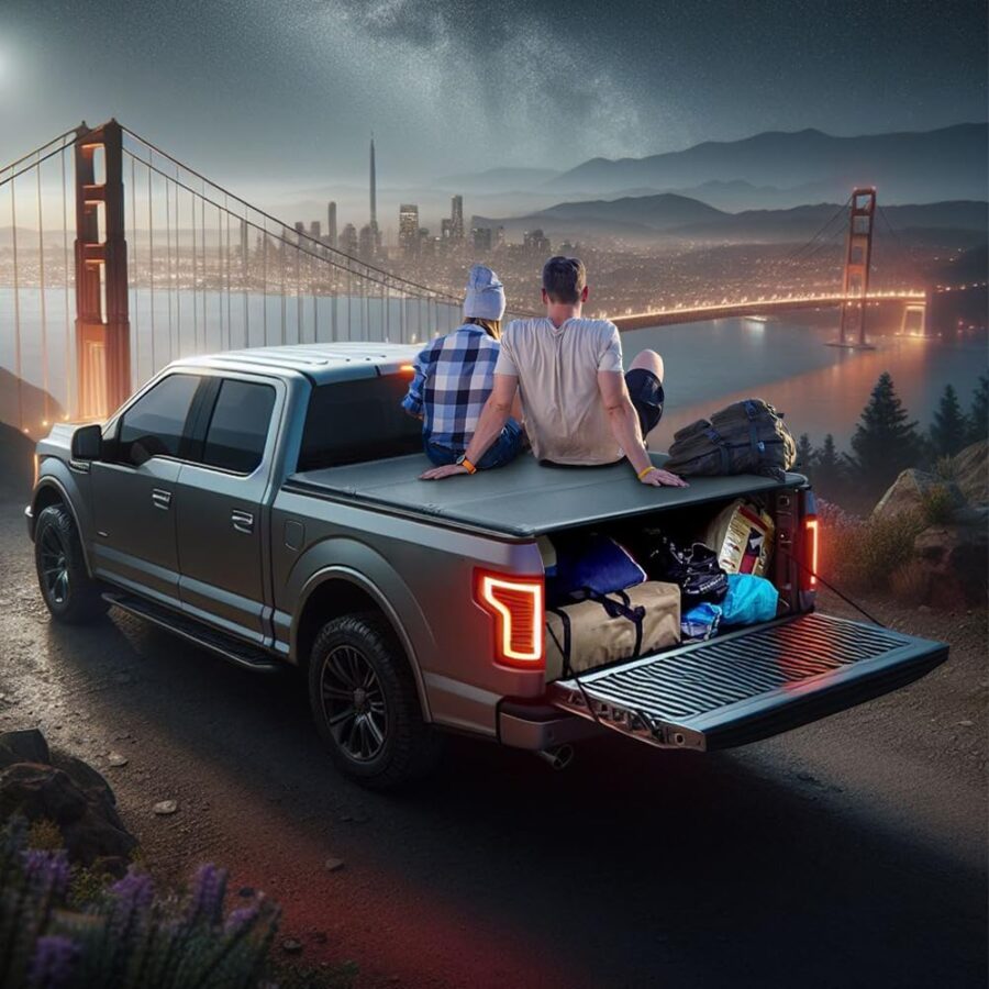 Hard Tri-Fold Tonneau Cover for 2019–2025 Silverado/Sierra 1500 5.8ft Bed – Heavy-Duty, Weatherproof | Not for CarbonPro - Image 7