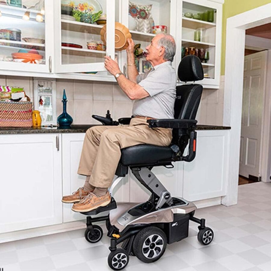 Pride Jazzy Air 2 Electric Power Chair for Adults – Mid-Wheel Drive, 300 lbs Capacity, 16.8-Mile Range, 4 MPH Speed, U-1 Batteries - Image 3