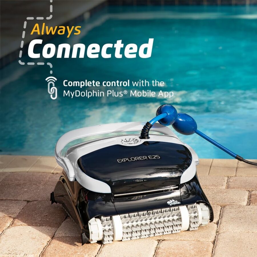 Dolphin Explorer E40 Robotic Pool Cleaner with Wi-Fi – Wall-Climbing, Waterline Scrubbing, Dual Drive Precision, for Inground Pools up to 50 ft - Image 20