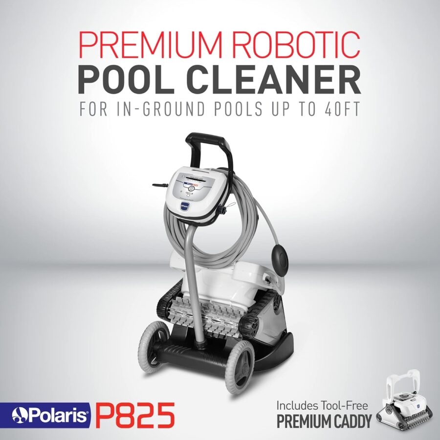 Polaris P825 Robotic Pool Vacuum – Inground Cleaner with Wall Climb & Cyclonic Suction, 40ft Range - Image 3