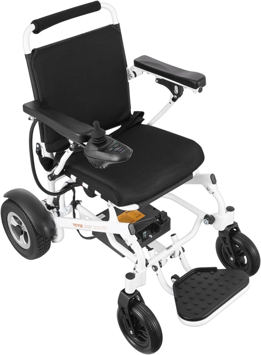 VEVOR Foldable Electric Wheelchair for Adults & Seniors – 300 lbs Capacity, 20Ah Battery, All-Terrain, 17.7" Seat, Lightweight Power Chair - Image 24