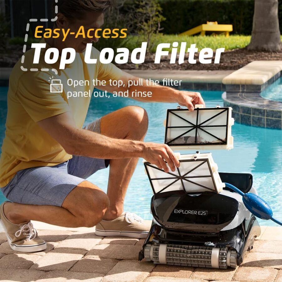 Dolphin Explorer E40 Robotic Pool Cleaner with Wi-Fi – Wall-Climbing, Waterline Scrubbing, Dual Drive Precision, for Inground Pools up to 50 ft - Image 22