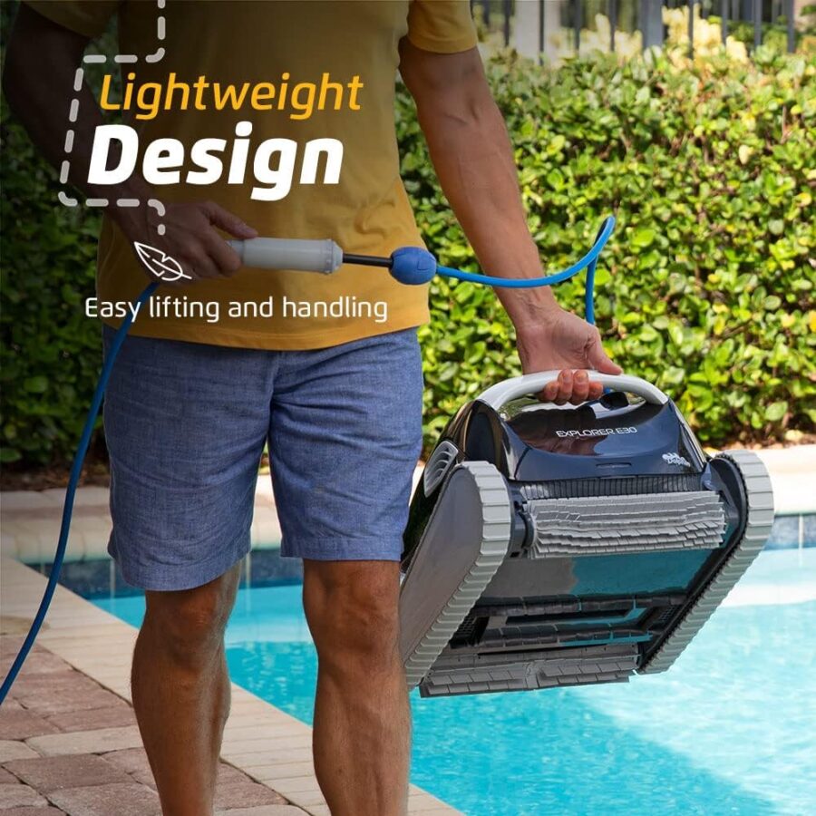 Dolphin Explorer E40 Robotic Pool Cleaner with Wi-Fi – Wall-Climbing, Waterline Scrubbing, Dual Drive Precision, for Inground Pools up to 50 ft - Image 17