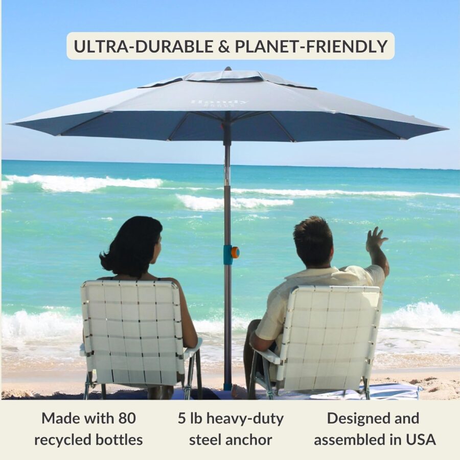Big Beach Umbrella with Anchor System –Beltenza - Image 5