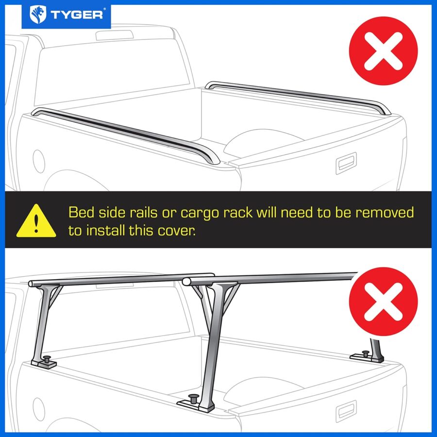Tyger Auto T1 Soft Roll-Up Tonneau Cover for 2021–2025 Ford F-150 & Lightning | 5.5ft (67") Bed - Image 66