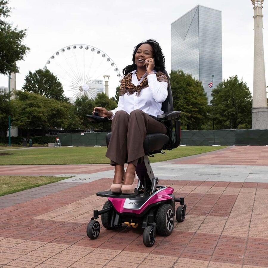 Pride Jazzy Air 2 Electric Power Chair for Adults – Mid-Wheel Drive, 300 lbs Capacity, 16.8-Mile Range, 4 MPH Speed, U-1 Batteries - Image 2