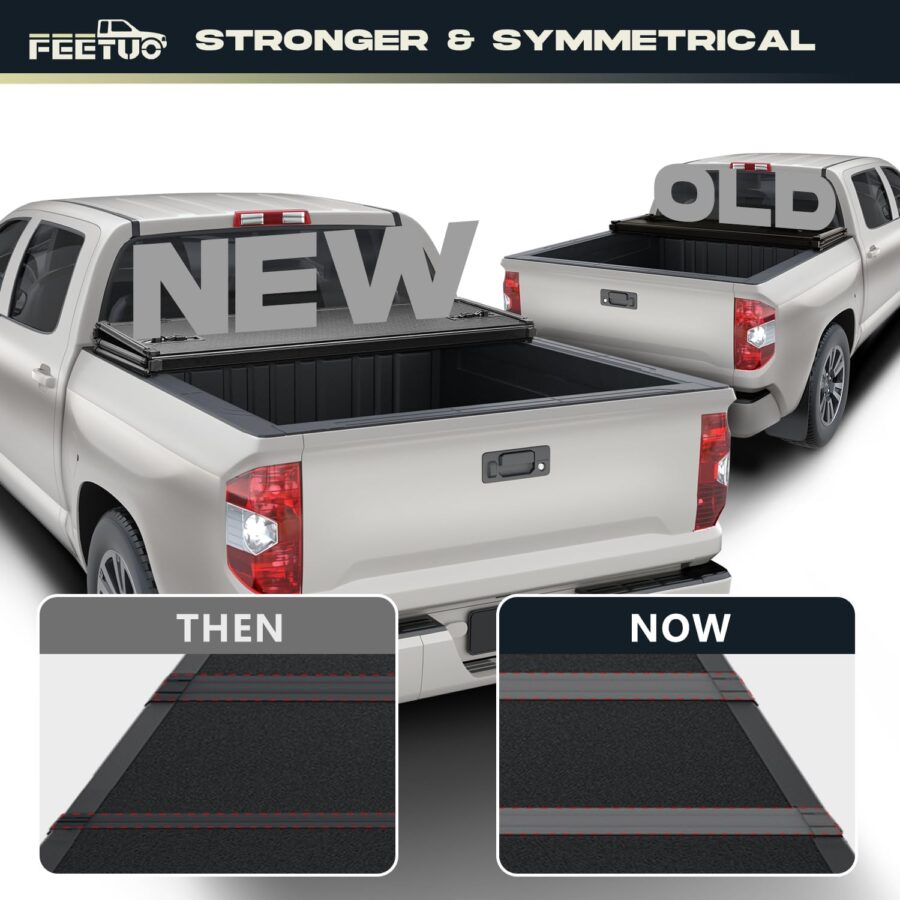 FRP Tri-Fold Hard Tonneau Cover for Silverado/Sierra 1500 5.8FT Bed (2007–2025) - Image 9