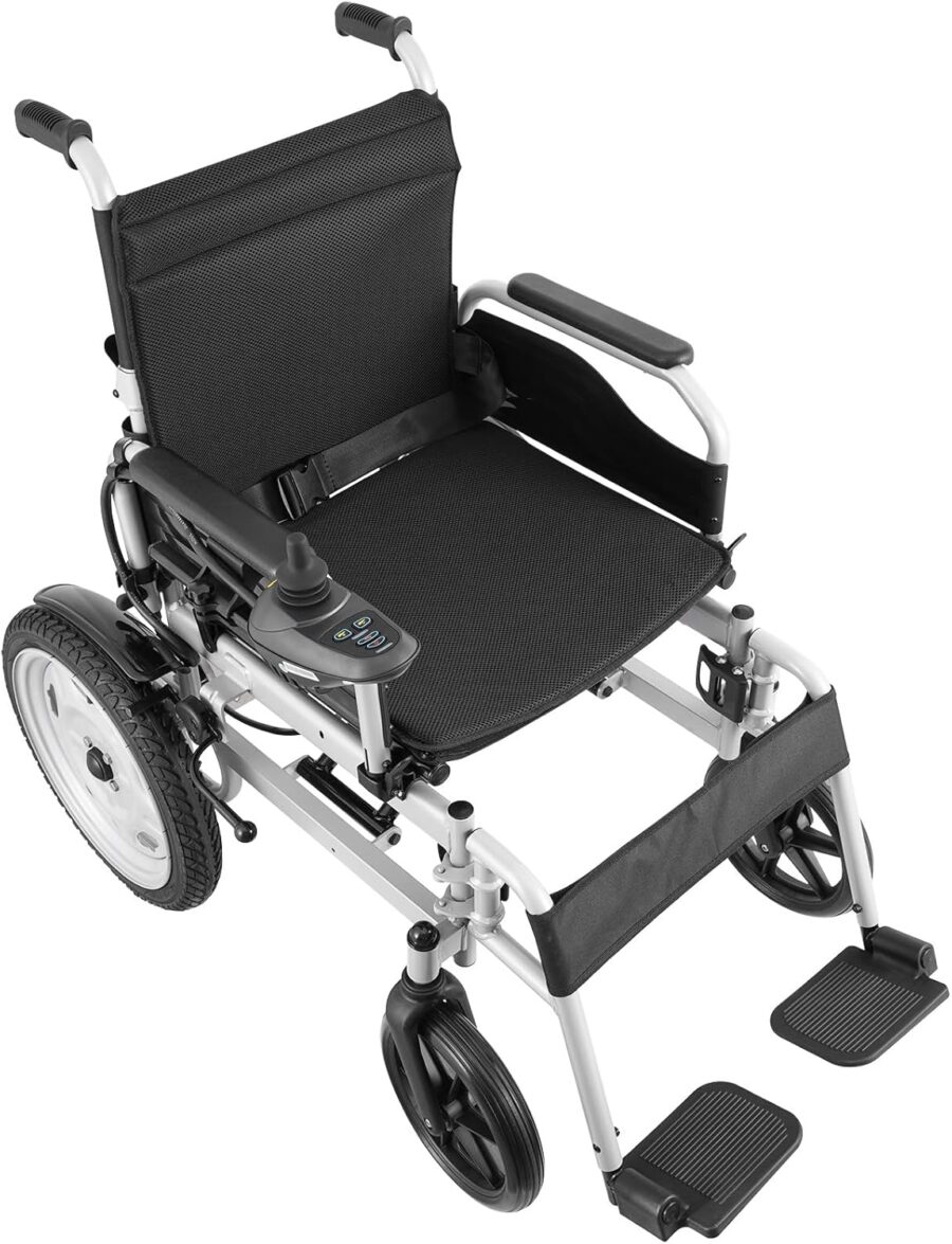 VEVOR Foldable Electric Wheelchair for Adults & Seniors – 300 lbs Capacity, 20Ah Battery, All-Terrain, 17.7" Seat, Lightweight Power Chair - Image 12