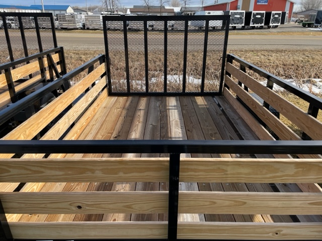 Heavy-Duty 7×10 Utility Trailer – Single Axle, Wood Floor, LED Lights - Image 3