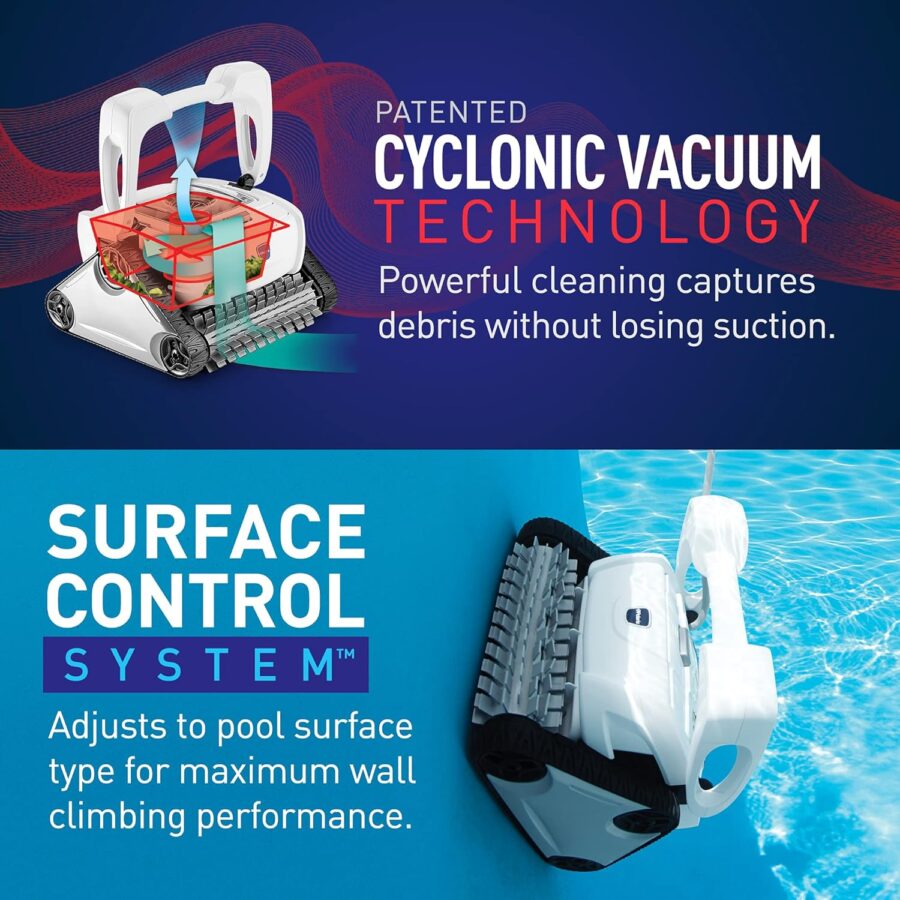 Polaris P825 Robotic Pool Vacuum – Inground Cleaner with Wall Climb & Cyclonic Suction, 40ft Range - Image 5