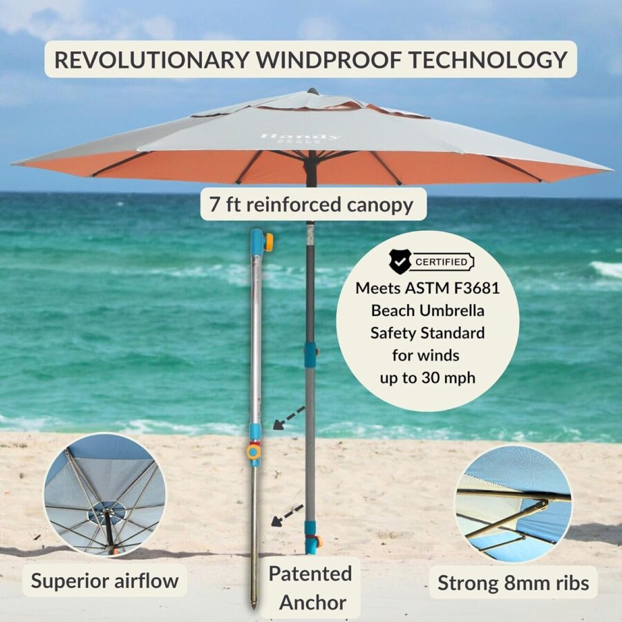 Big Beach Umbrella with Anchor System –Beltenza - Image 11