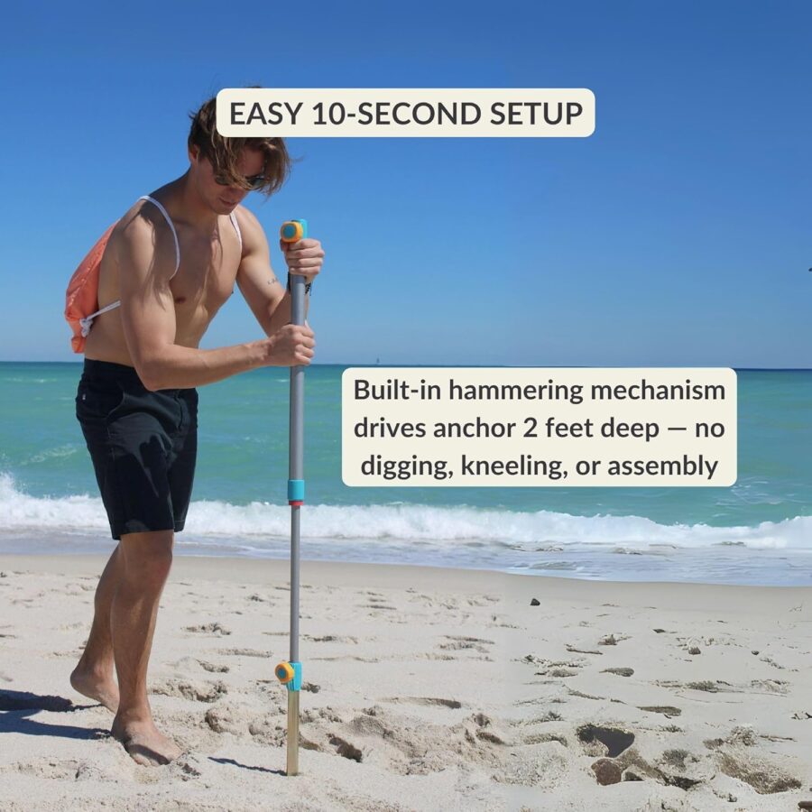 Big Beach Umbrella with Anchor System –Beltenza - Image 12