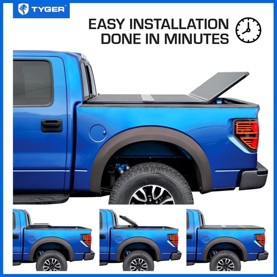 Tyger Auto T1 Soft Roll-Up Tonneau Cover for 2021–2025 Ford F-150 & Lightning | 5.5ft (67") Bed - Image 43