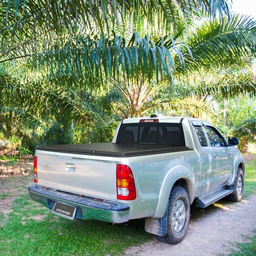 AUTOSAVER88 Soft Tri-Fold Tonneau Cover for 2019–2025 Silverado/Sierra 1500 (New Body Style) 5.8ft Bed – Not for Multi-Flex or CarbonPro - Image 7
