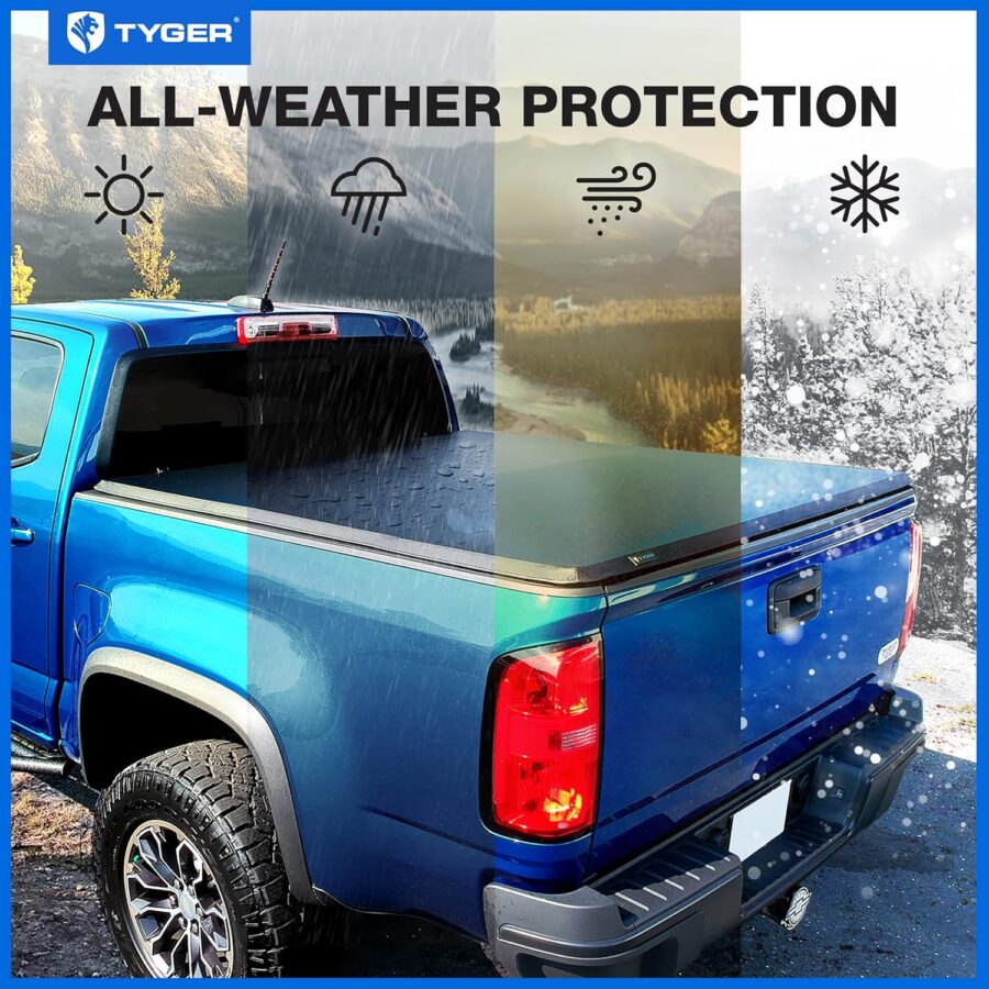 Tyger Auto T1 Soft Roll-Up Tonneau Cover for 2021–2025 Ford F-150 & Lightning | 5.5ft (67") Bed - Image 32