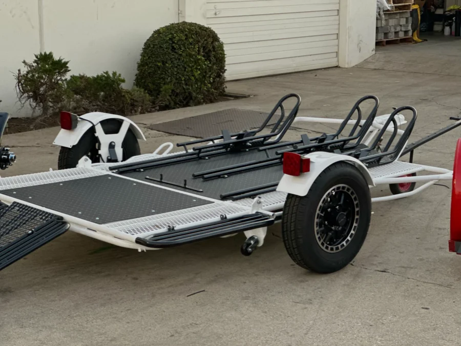Heavy Duty 3-Rail Motorcycle Trailer - Image 3