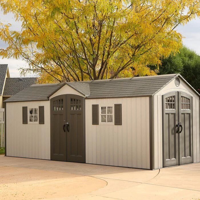 Beltenza 20 ft. x 8 ft. Outdoor Plastic Storage Shed