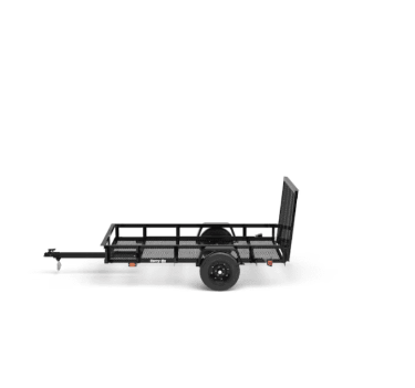 Durable 5×8 Carry On Utility Trailer Steel Mesh & Ramp Gate