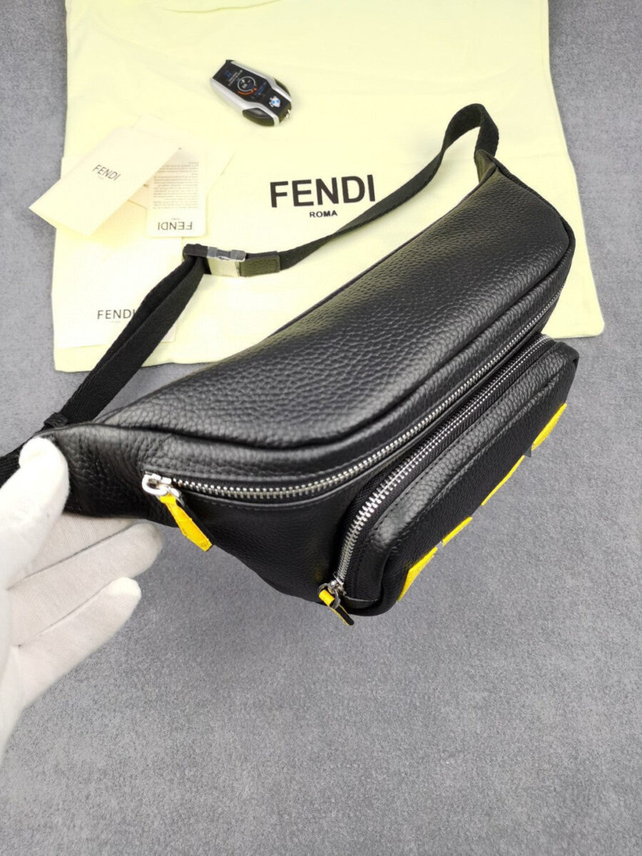 Fndi Belt Bag 18cm Black - Image 3