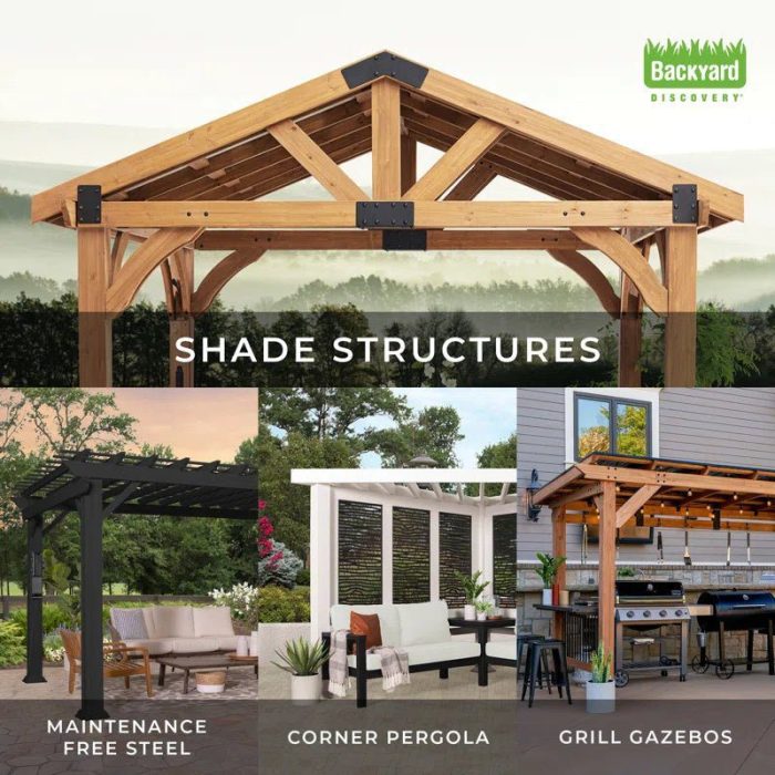 16′ X 12′ Traditional Steel Pergola - Image 13