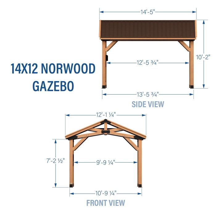 14×12 Norwood Gazebo - Image 14