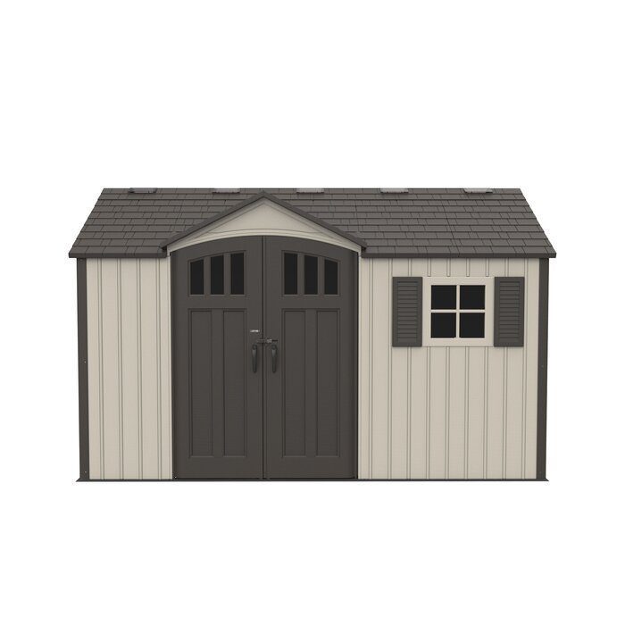 12.5 ft. W 8 ft. D Plastic Storage Shed - Image 3