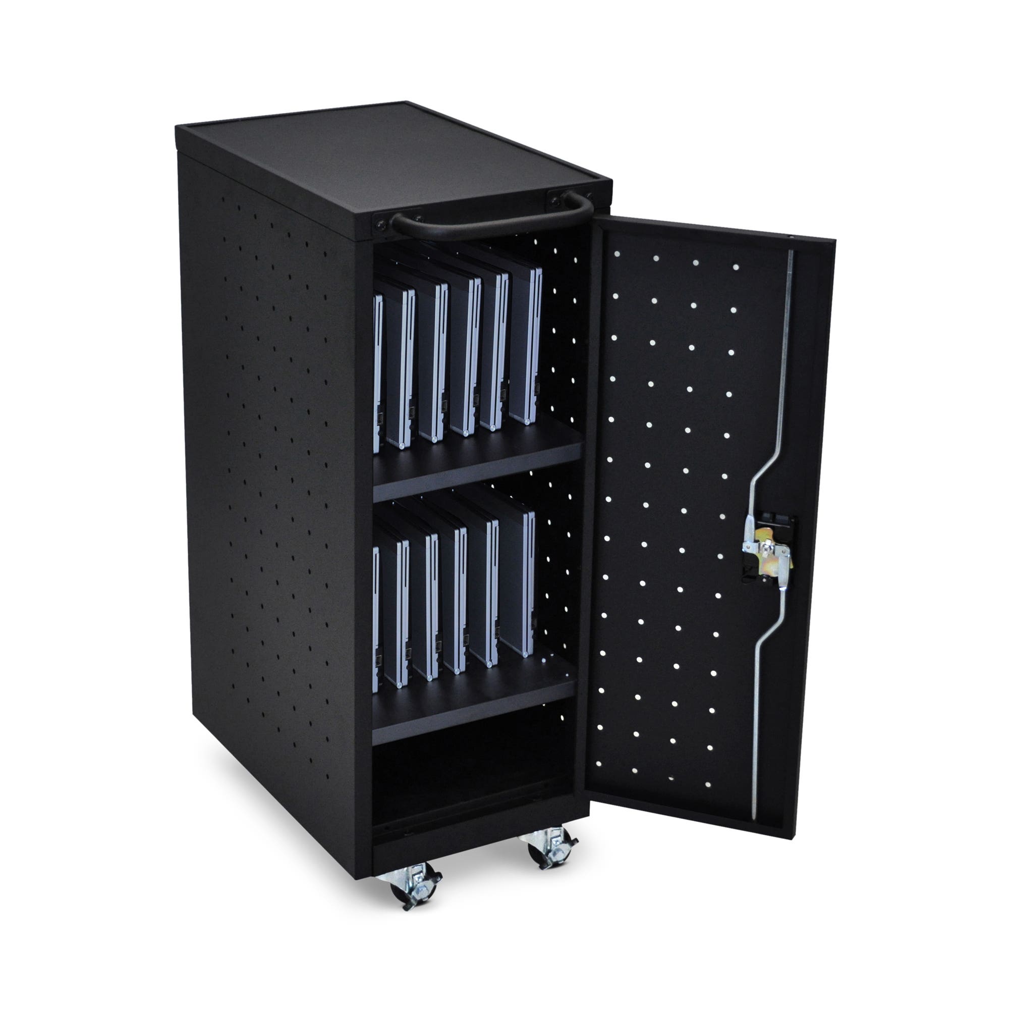12 Laptop Chromebook Charging Cart By Luxor - Image 7