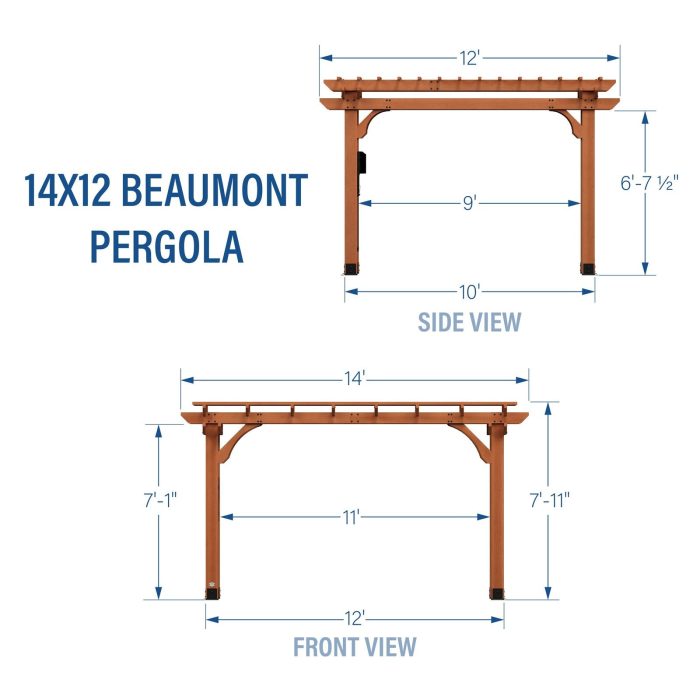 14×12 Beaumont Pergola - Image 2