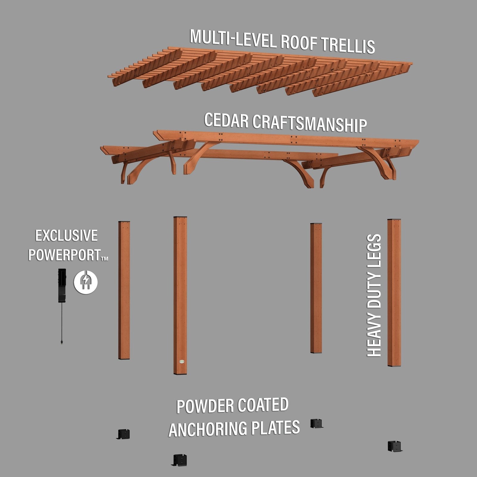 14×12 Beaumont Pergola - Image 15