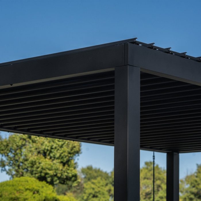 14×10 Sarasota Steel Louvered Pergola - Image 4