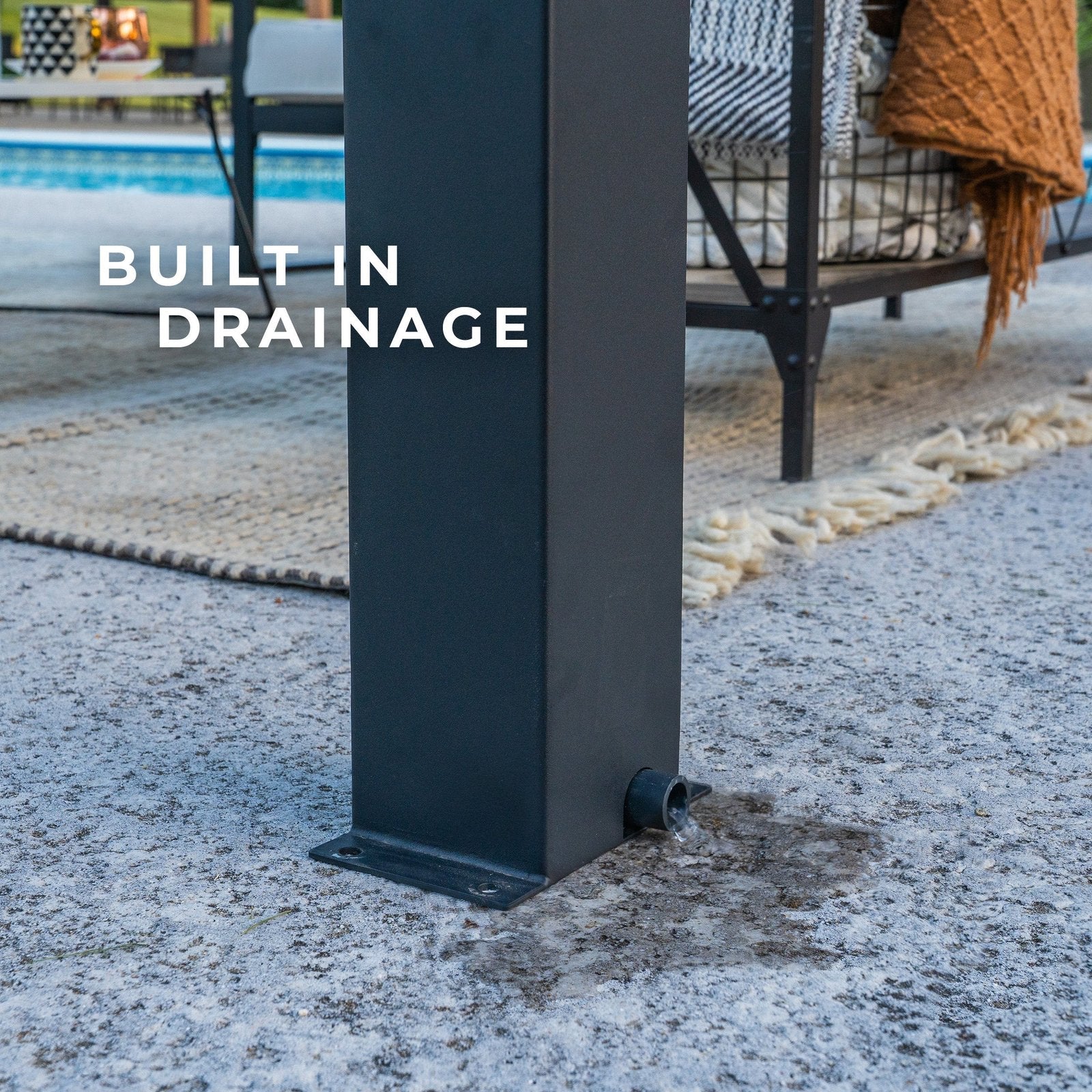 14×10 Sarasota Steel Louvered Pergola - Image 19