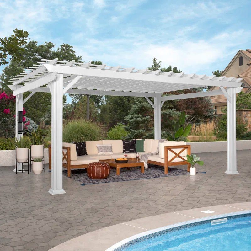 16′ X 12′ Traditional Steel Pergola - Image 25
