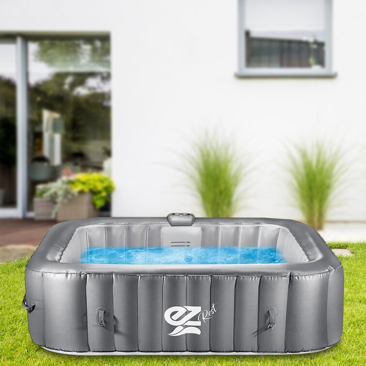 4-Seat Inflatable Pool Spa – Portable Hot Tub Spa with Light and Remote Control - Image 2