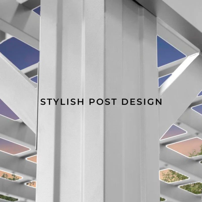 16′ X 12′ Traditional Steel Pergola - Image 3