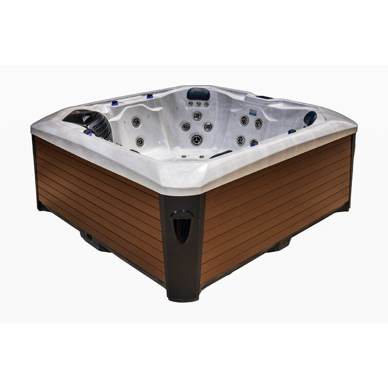 76 – Jet Acrylic Square Hot Tub with Ozonator - Image 32