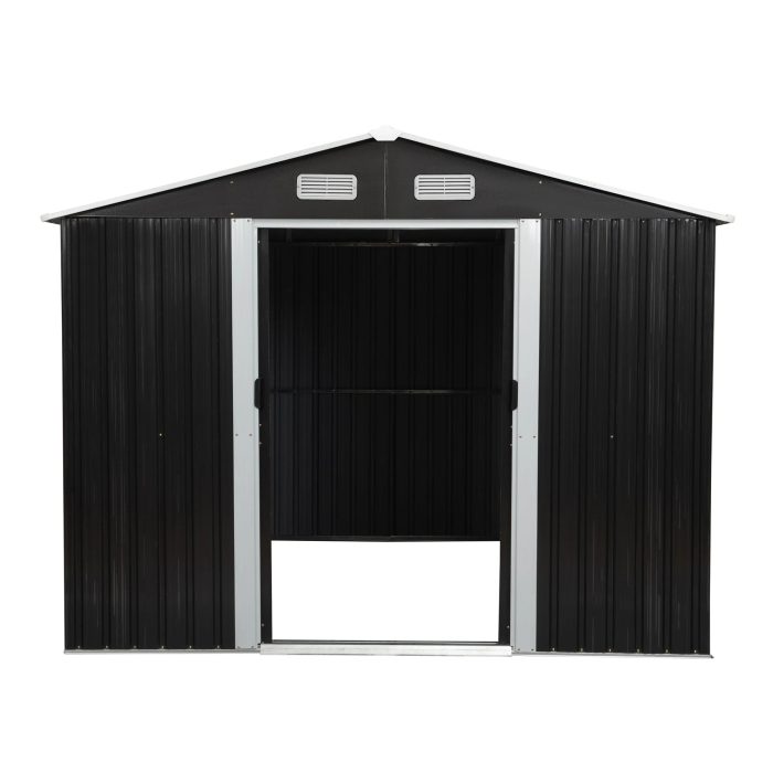 8′ x 10′ Tool Storage Shed Charcoal Black