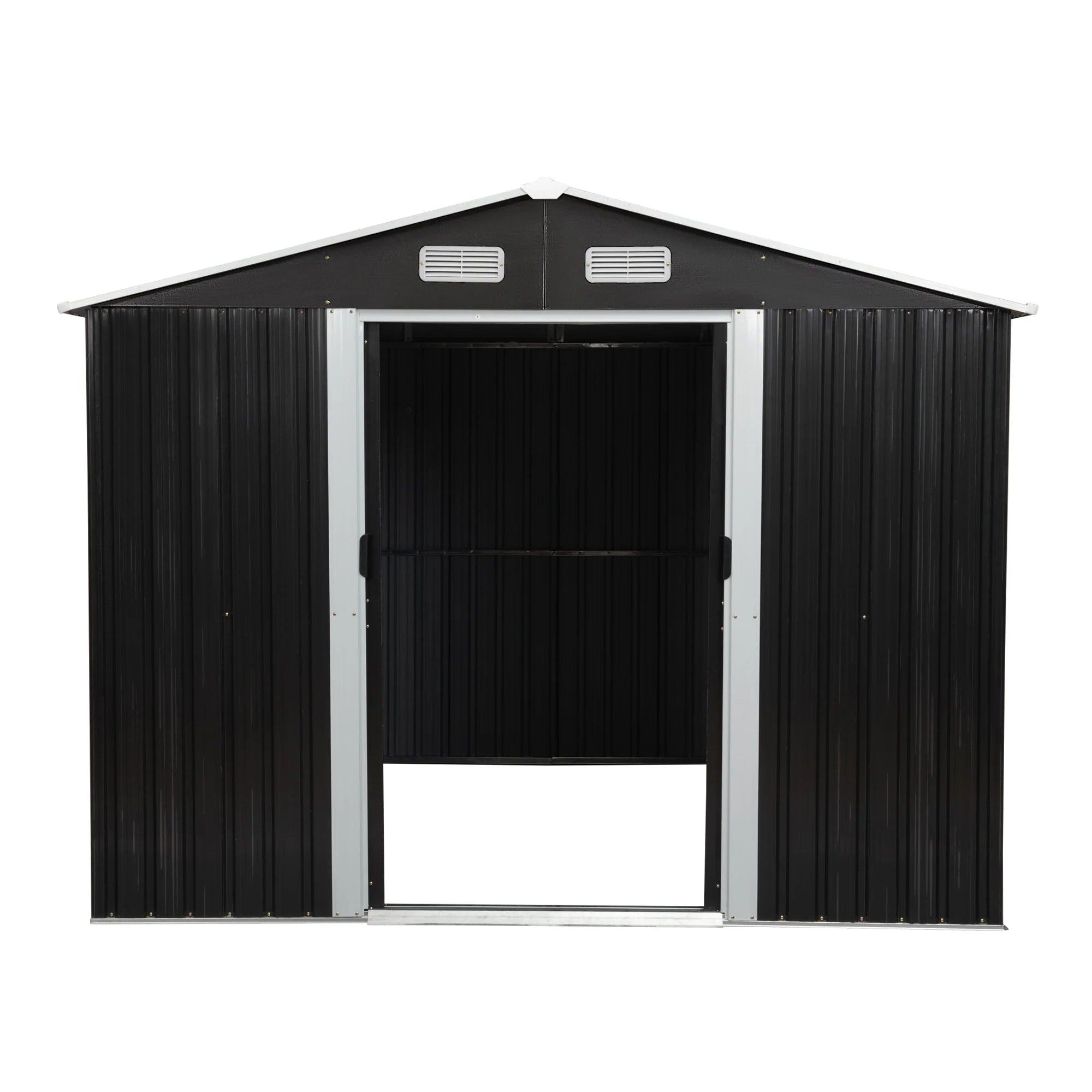 8′ x 10′ Tool Storage Shed Charcoal Black - Image 4