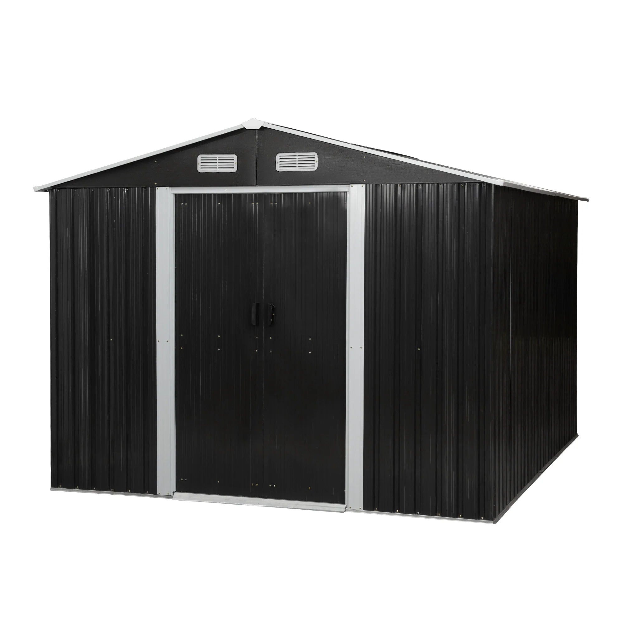 8′ x 10′ Tool Storage Shed Charcoal Black - Image 5
