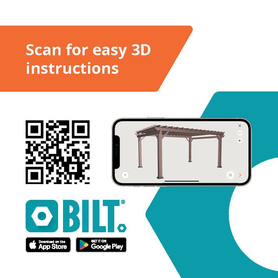 16×12 Stratford Traditional Steel Pergola With Sail Shade Soft Canopy - Image 23