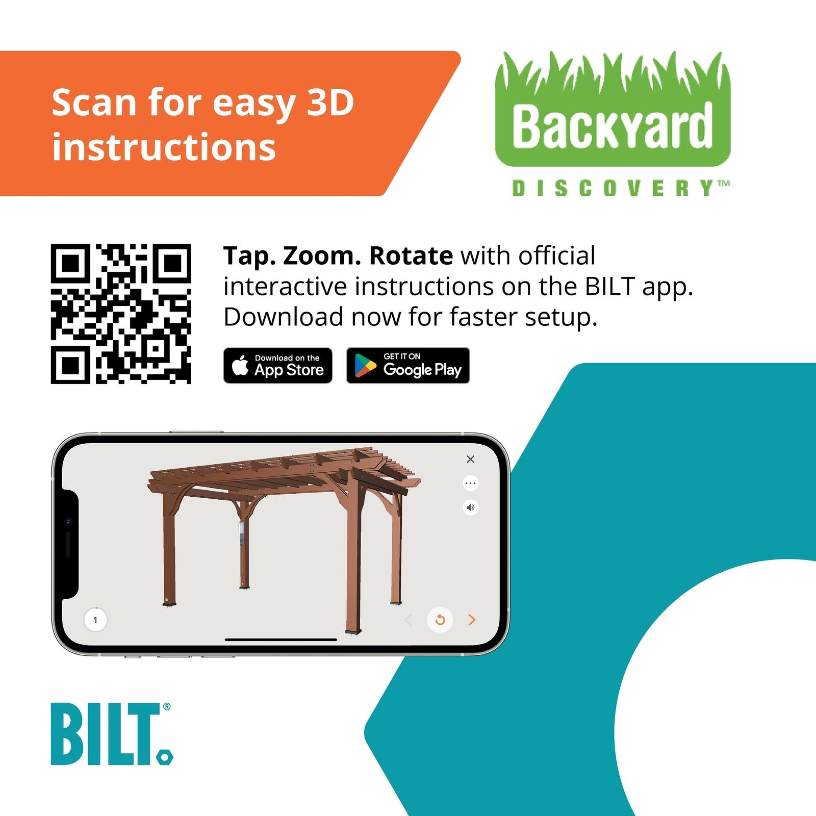 14×10 Somerville Pergola – Walnut Stain - Image 13