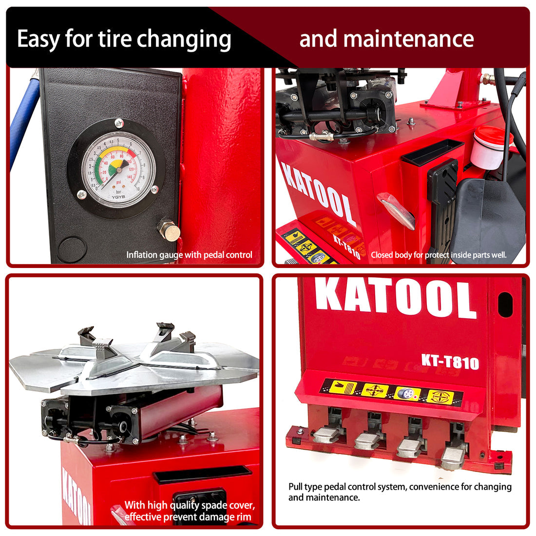 KT T810 Tire Changer Machine by kaTool - Image 10