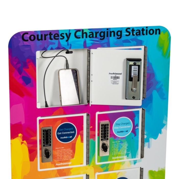 KwikBoost 6 To 8 Bay Phone Charging Locker with Custom Graphics By Luxor - Image 3