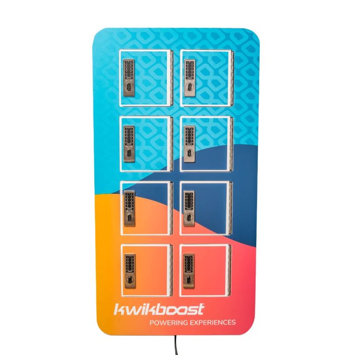 KwikBoost 6 To 8 Bay Phone Charging Locker with Custom Graphics By Luxor - Image 2