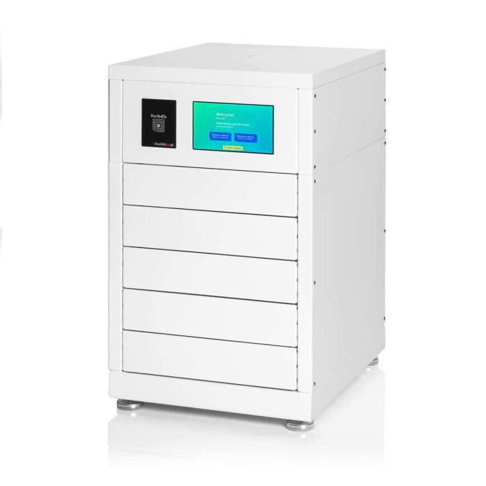 Kwik IQ 5 Bay Large Device Charging Locker Bundle By Luxor