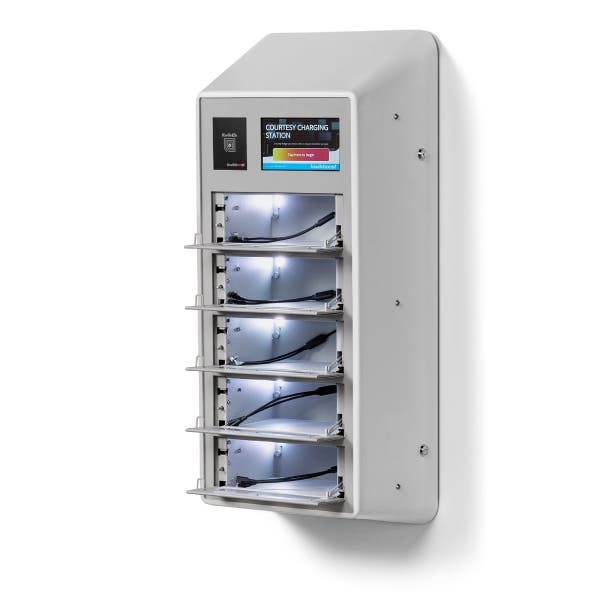 Kwik IQ Guest Five Bay Small Device Charging Locker Bundle By Luxor - Image 4