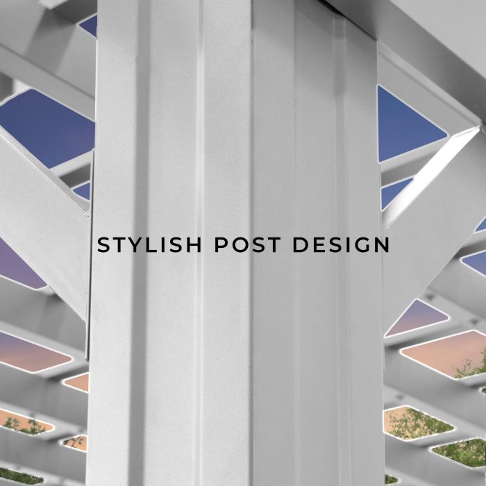 14×12 Hawthorne Traditional Steel Pergola With Sail Shade Soft Canopy - Image 5