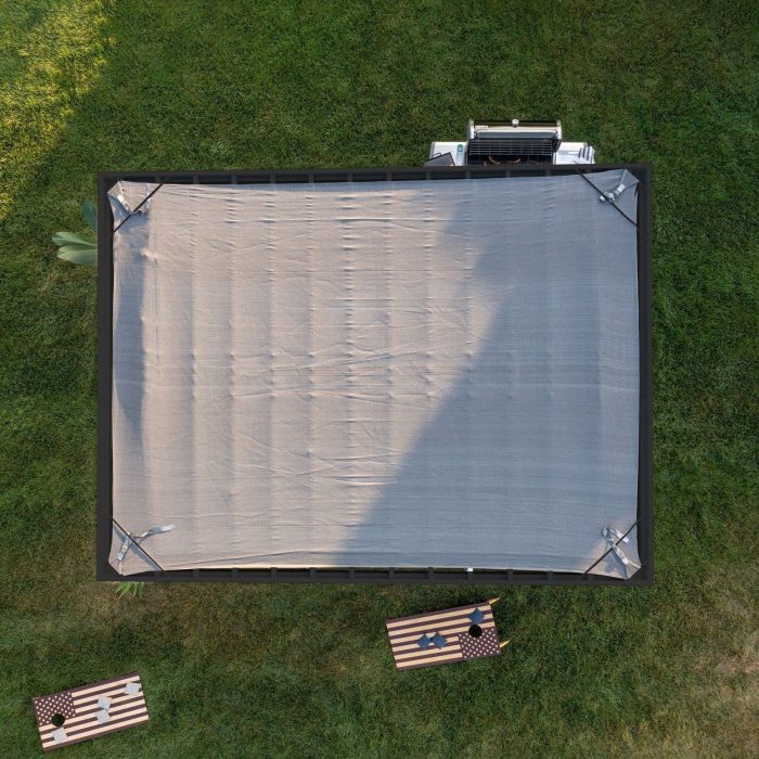 16×12 Trenton Modern Steel Pergola With Sail Shade Soft Canopy - Image 7